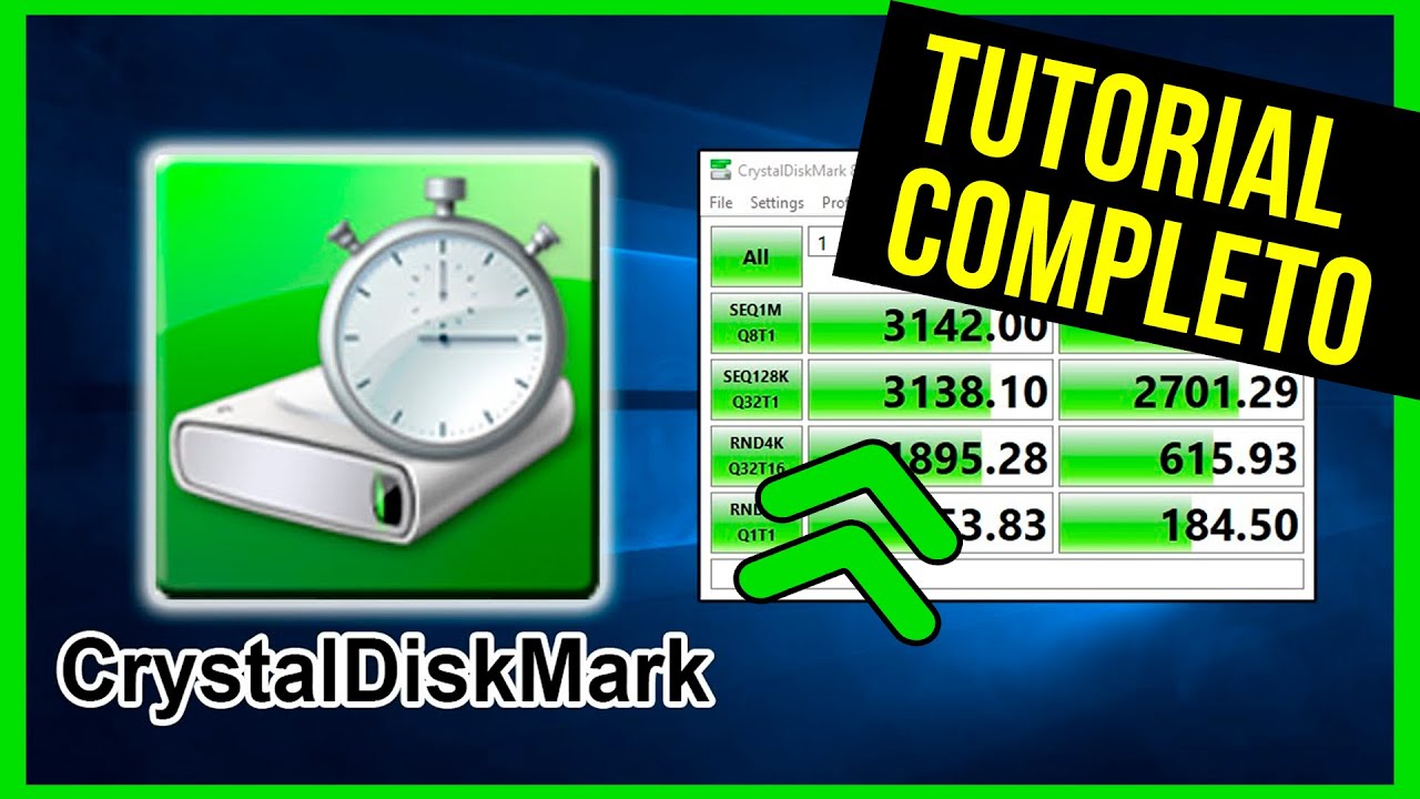 COMPLETO! Como BAIXAR E USAR Crystal Disk Mark!  Teste a VELOCIDADE do seu HD SSD NVMe!