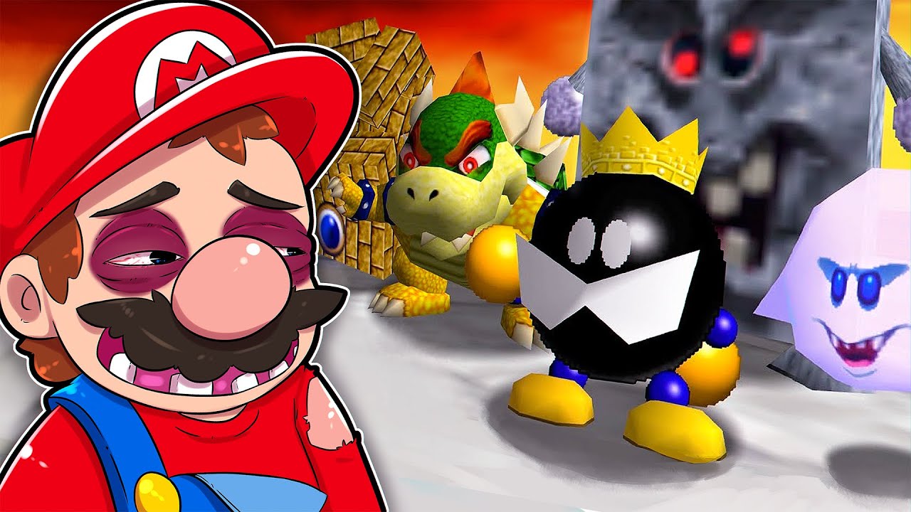 MARIO 64, MAS TODOS OS CHEFES AO MESMO TEMPO! (DESAFIO INSANO)