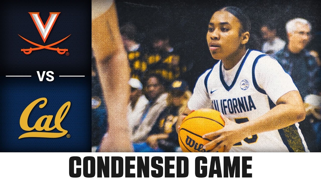 Virginia vs. Cal Condensed Game | 2025-26 ACC Women's Basketball