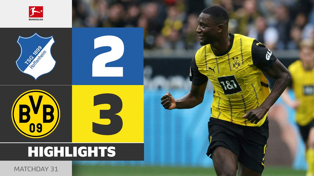 Last-Minute-Drama! | HOFFENHEIM - BORUSSIA DORTMUND | Highlights | Matchday 31 – Bundesliga 2024/25