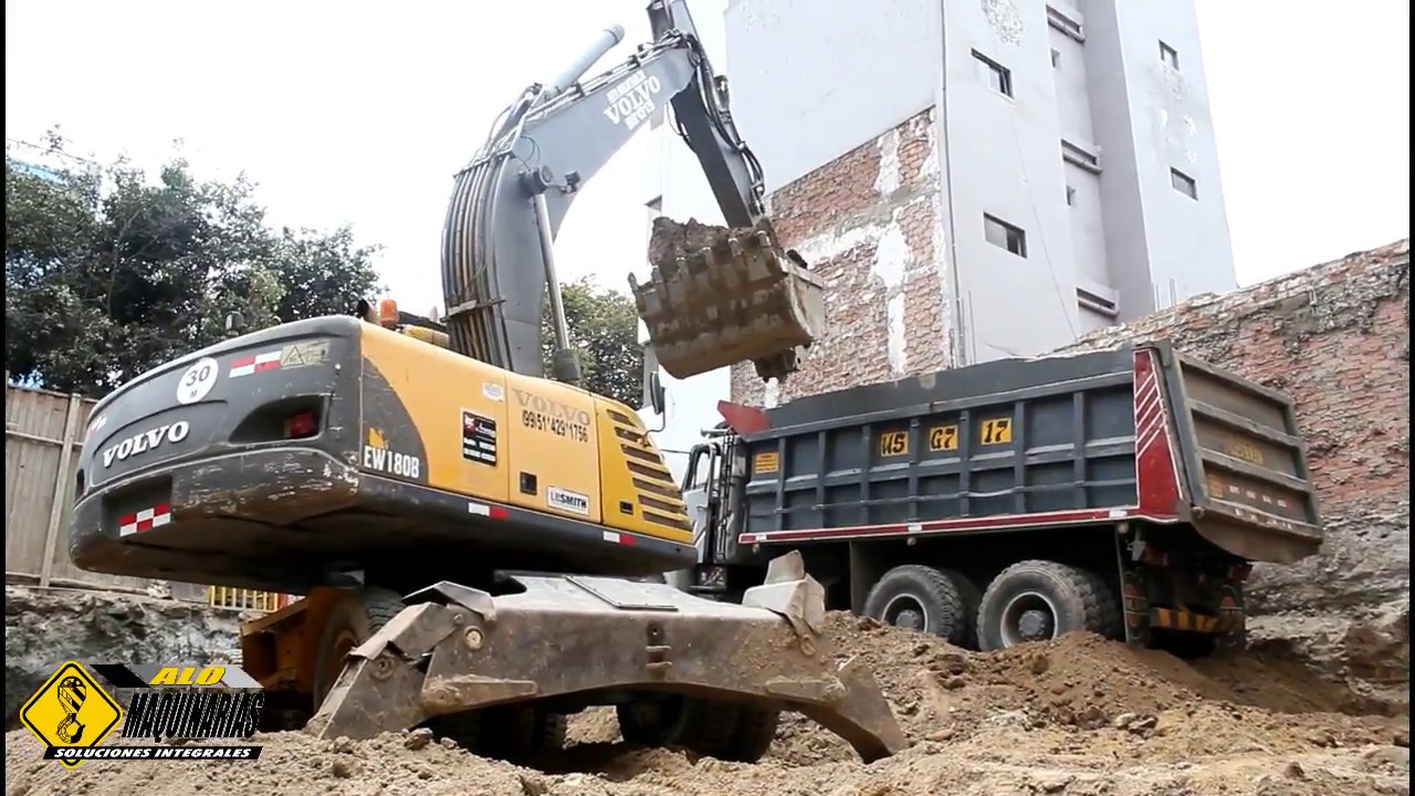 Alquiler de Excavadora sobre rueda - Alo Maquinarias