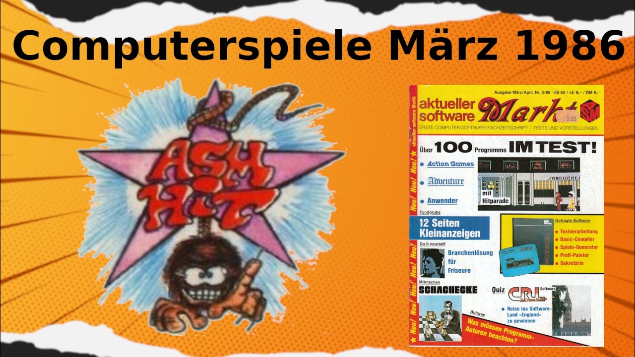 So waren Retrospiele im Jahre 1986 ASM Erstausgabe