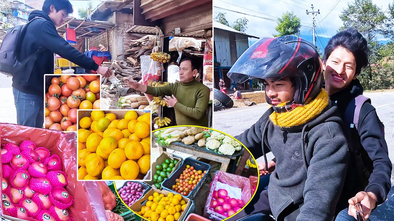 I am buying groceries in Bhojpur market || We are going Bhojpur Market with brother@sanjipjinarai