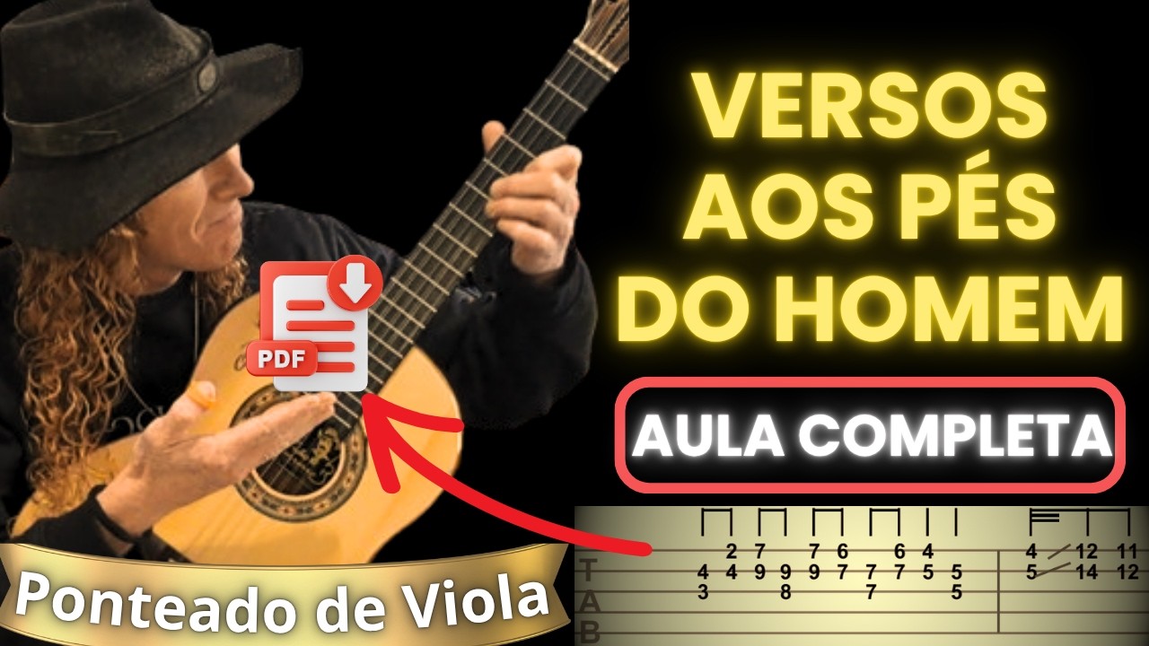 Versos Aos Pés Do Homem | Aula de Viola Caipira Completa