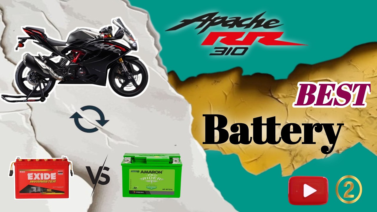 TVS Apache RR310 Best Battery #vlog #tvshow #youtube