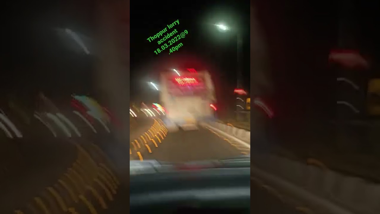 Thoppur road slowly for your driving and carefully
