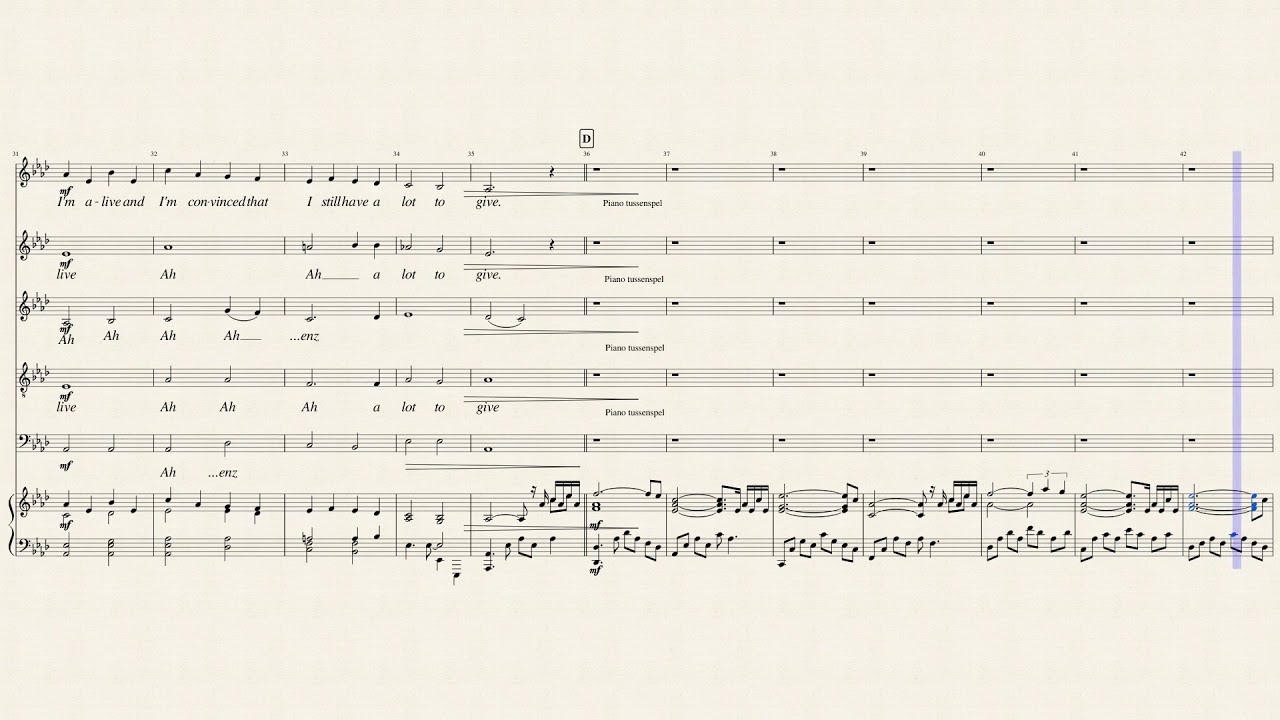 01 Gabriella's song   SSATB