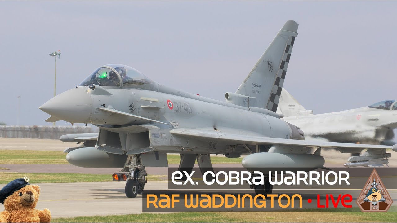 LIVE EXERCISE COBRA WARRIOR 26-1 F-16, GAF EUROFIGHTER EF2000 &bull; RAF WADDINGTON 16.03.25