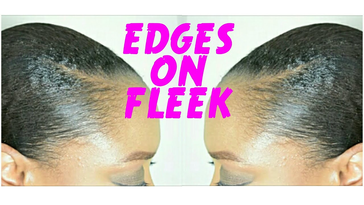 SLICKED BACK EDGES on OLD STRAIGHT HAIR ft. Mizani Edge Taming Gel | THE CURLY CLOSET