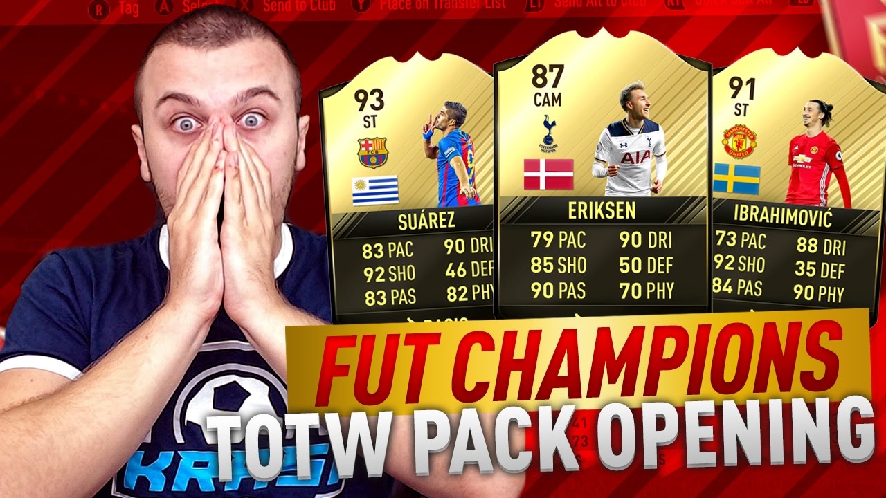 FIFA 17 MY AMAZING TOTW PACK! | FUT CHAMPIONS ELITE REWARDS in ULTIMATE TEAM TOTW + 100K PACK