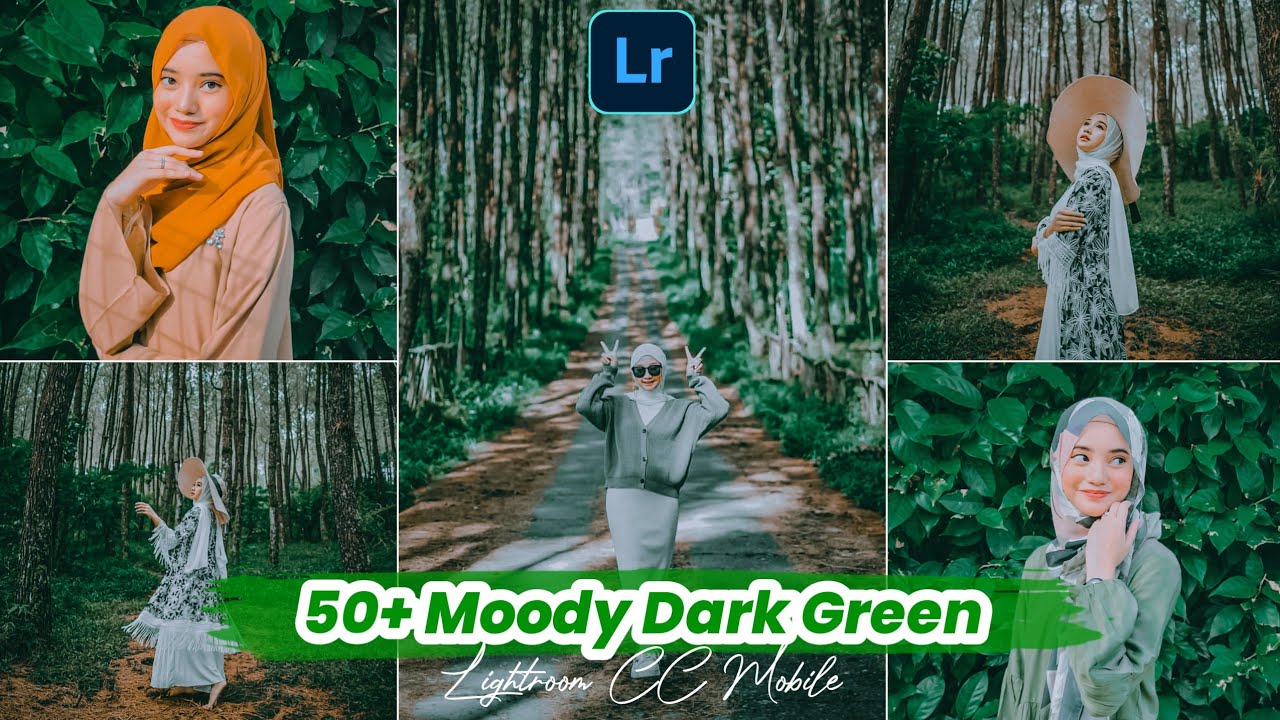 FREE 50+ PRESET LIGHTROOM TERBARU 2021 | Moody Dark Green Preset | Preset Lightroom