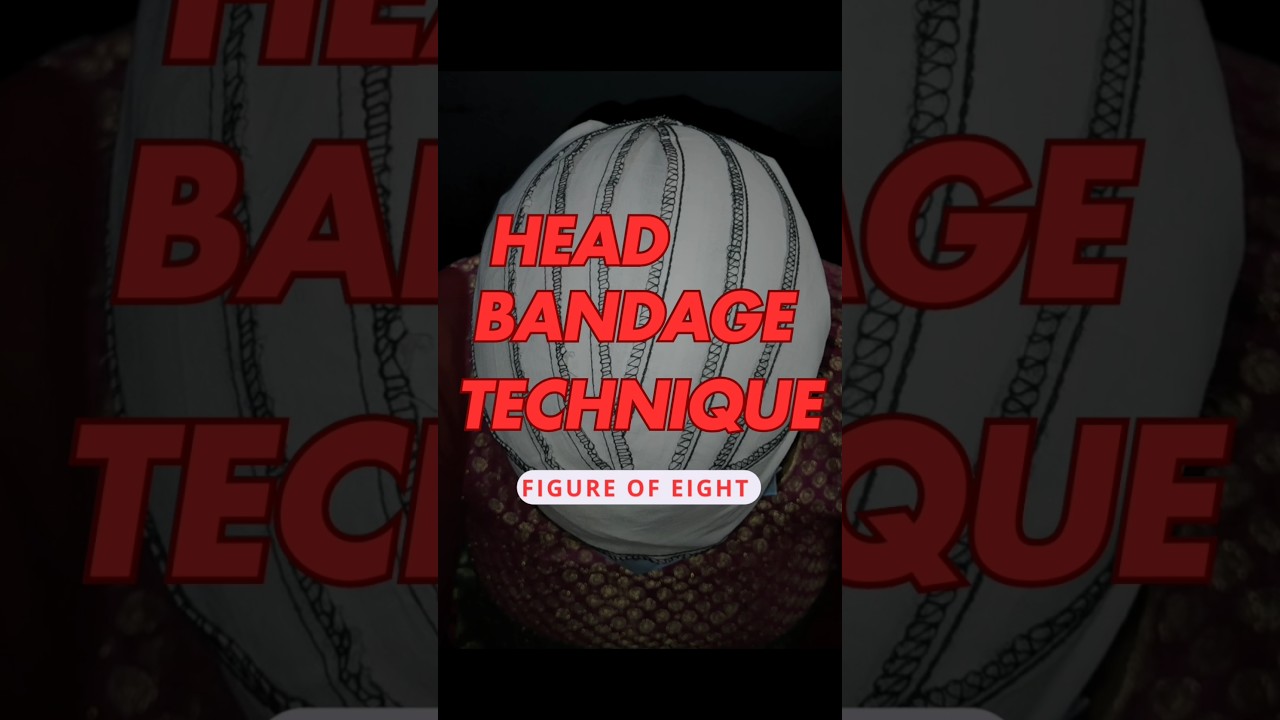 Head bandage technique || capeline by one bandage || #shorts #bandage #firstaid