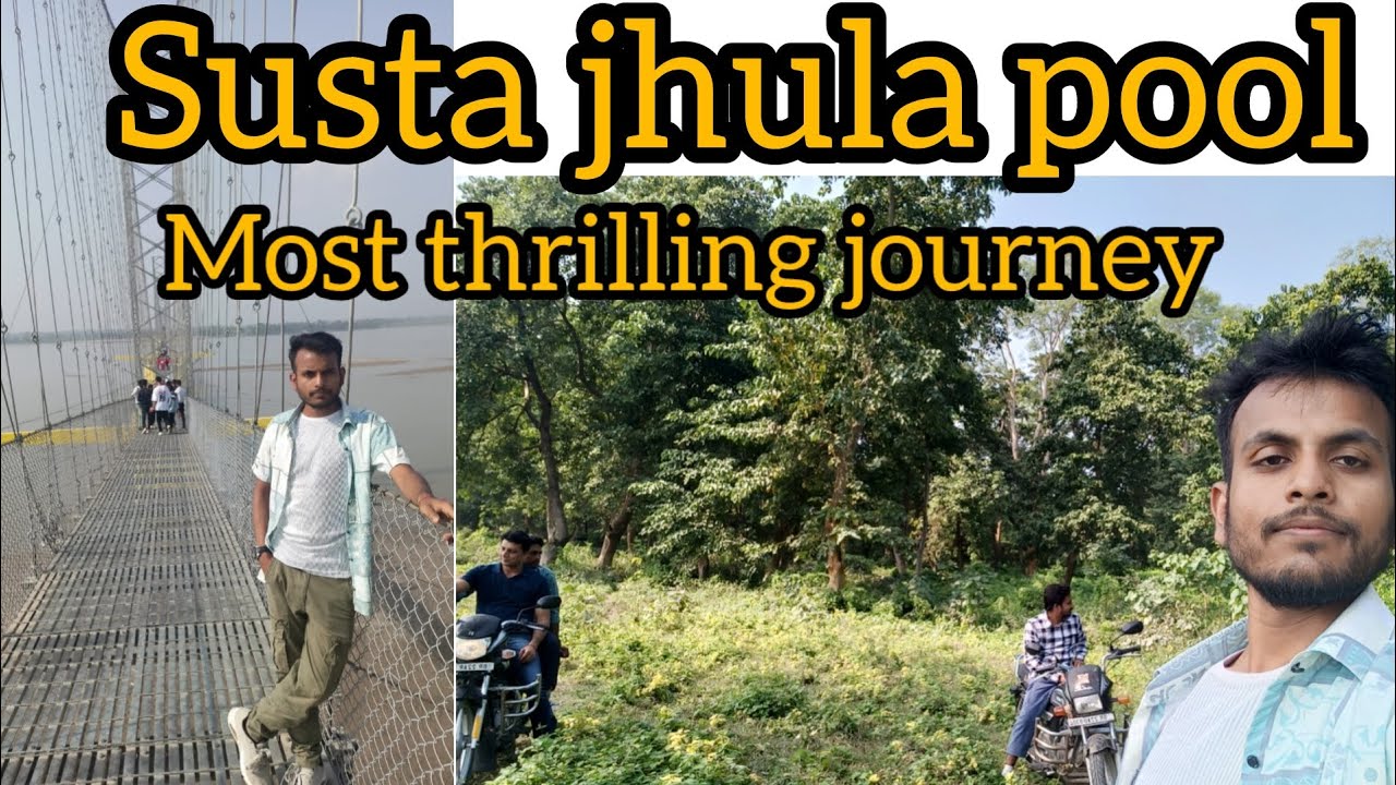 The largest flying bridge in nepal | susta bridge Nepal | the biggest suspension bridge in Asia|