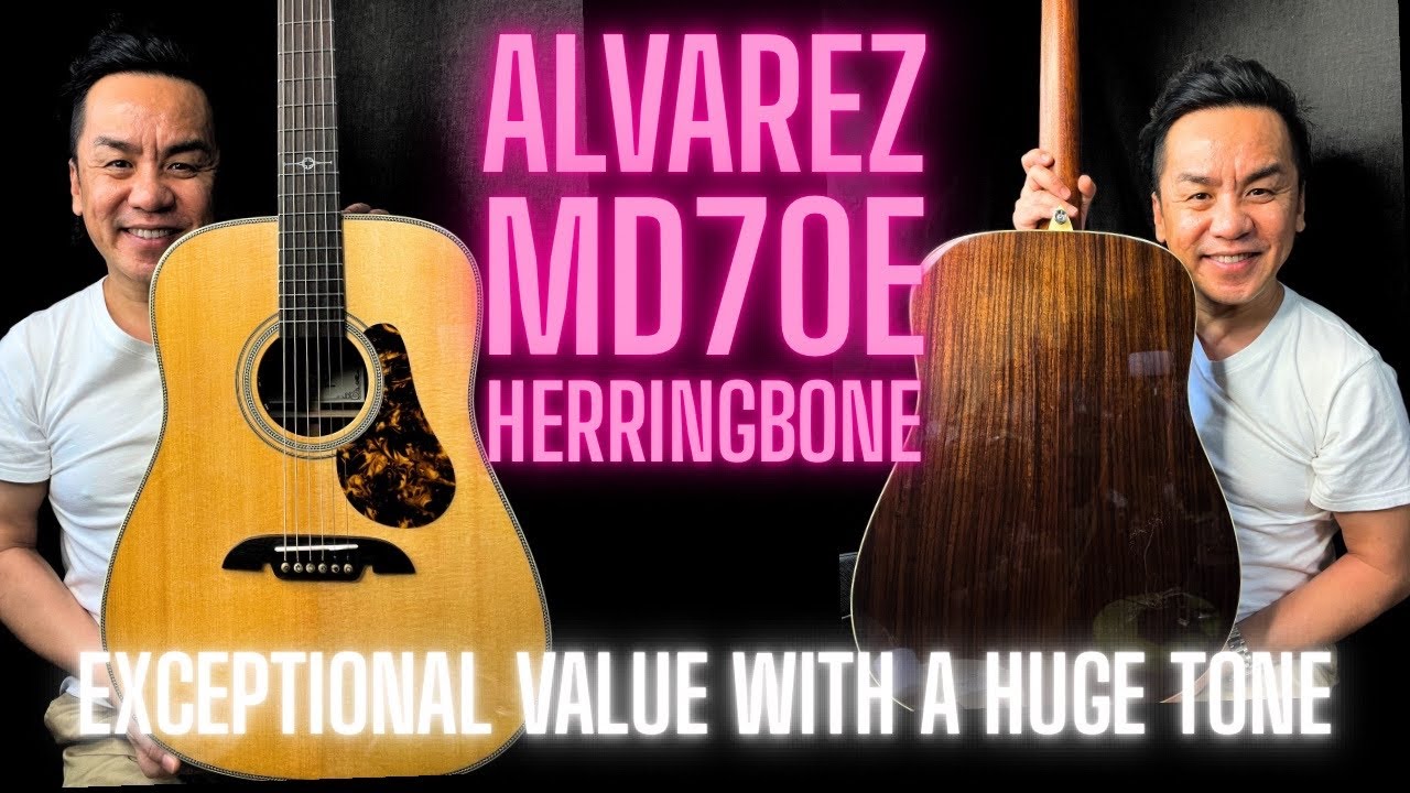 NEW 2026 Alvarez MD70e Herringbone from @luthermusicsg 
