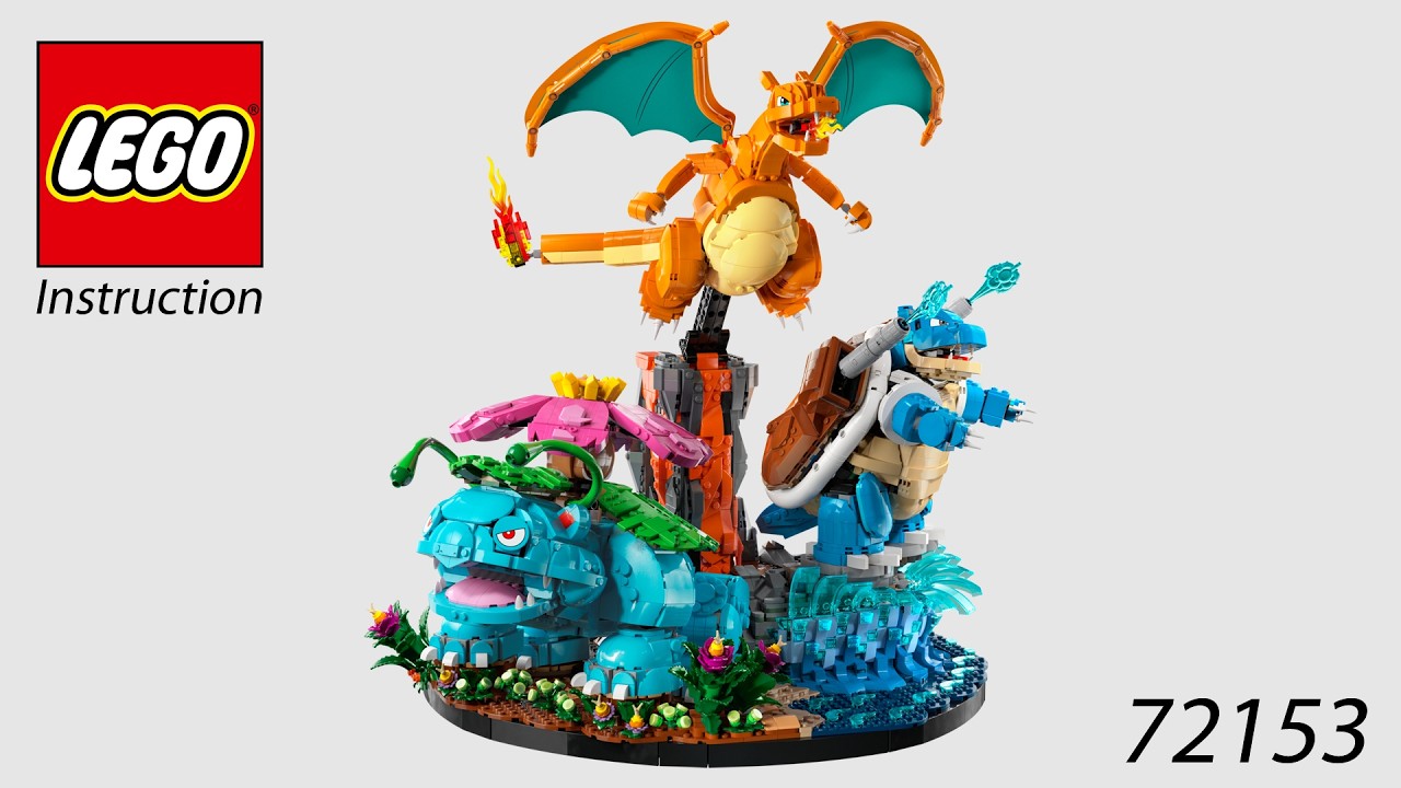 LEGO Instruction - Pokémon - 72153 - Venusaur, Charizard and Blastoise