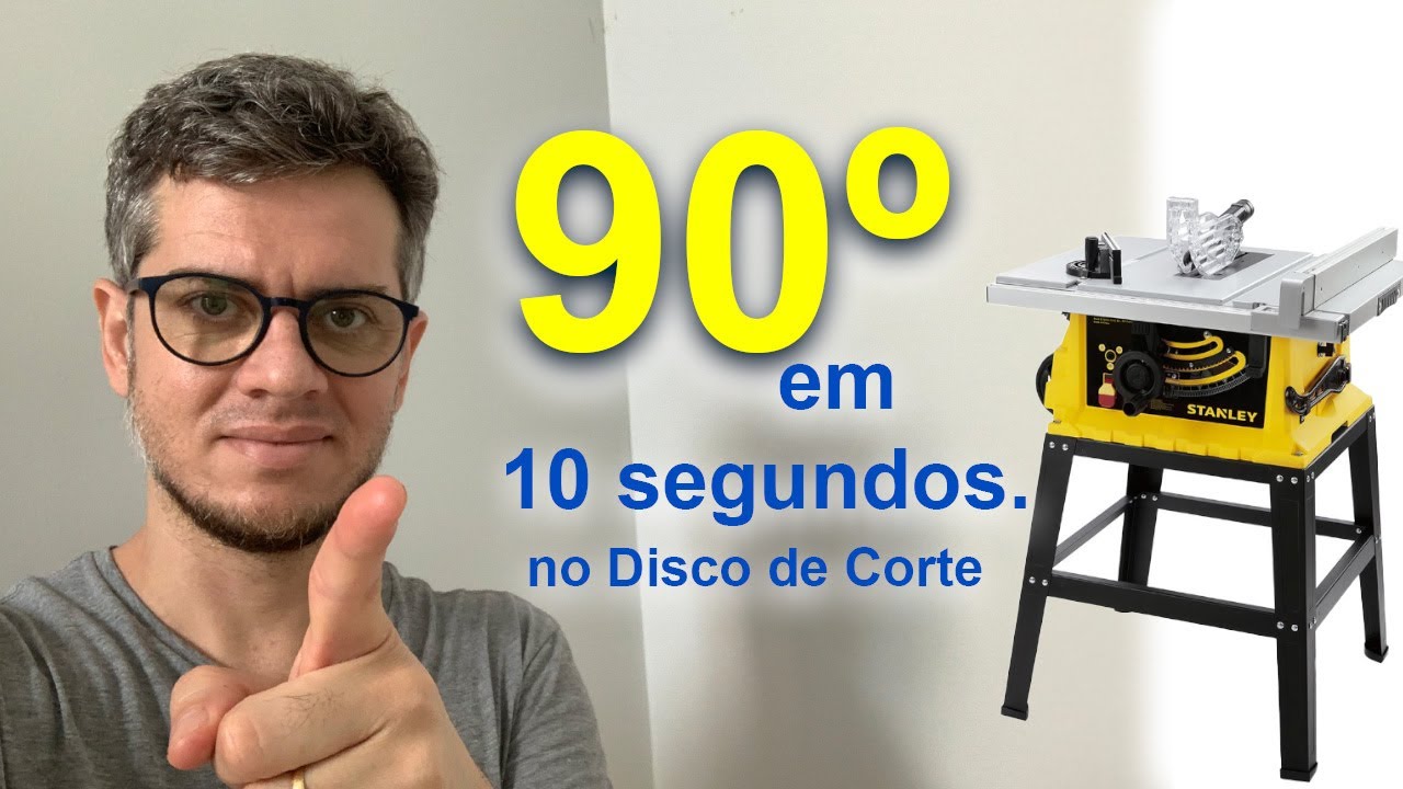 90 graus em 10 segundos!  serra circular de bancada Stanley!