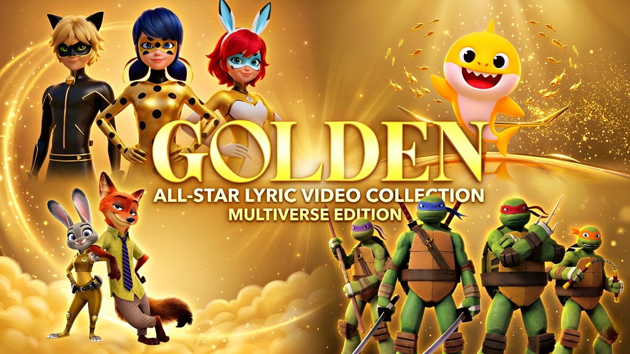 LADYBUG 🆚 BABY SHARK 🆚 ZOOTOPIA 2 🆚 NINJA TURTLES x GOLDEN 🎶 TILES HOP BATTLE #185