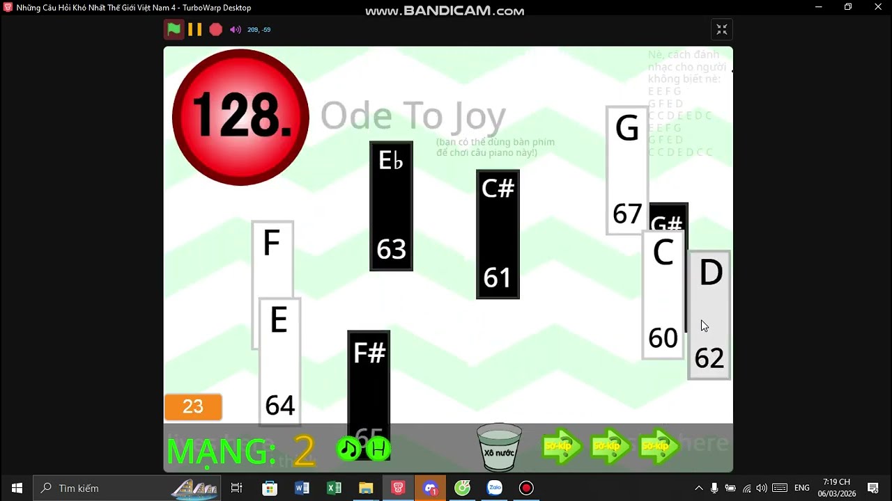 spoiler q128 của NCHKNTGVN 4 (Vẫn là câu hỏi đánh đàn piano nhưng..)
