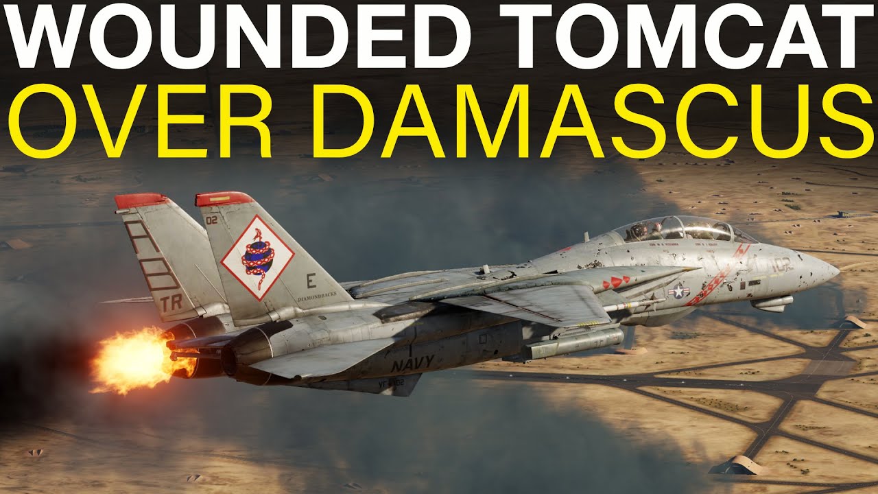 DCS F-14B | Dodging SA-5's & Bringing Home a Wounded Tomcat