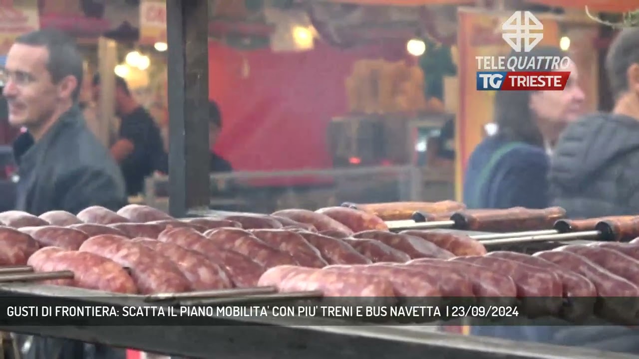 GUSTI DI FRONTIERA: SCATTA IL PIANO MOBILITA' CON PIU' TRENI E BUS NAVETTA  | 23/09/2024