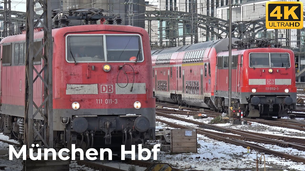 München Hauptbahnhof - 23.11.2024: Sonnige Szenen nach dem ersten Schneefall