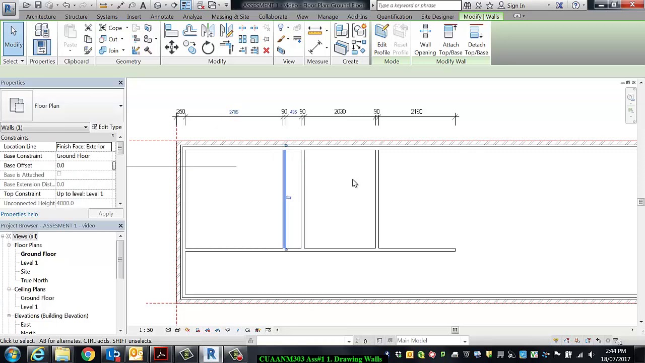 REVIT Move Walls