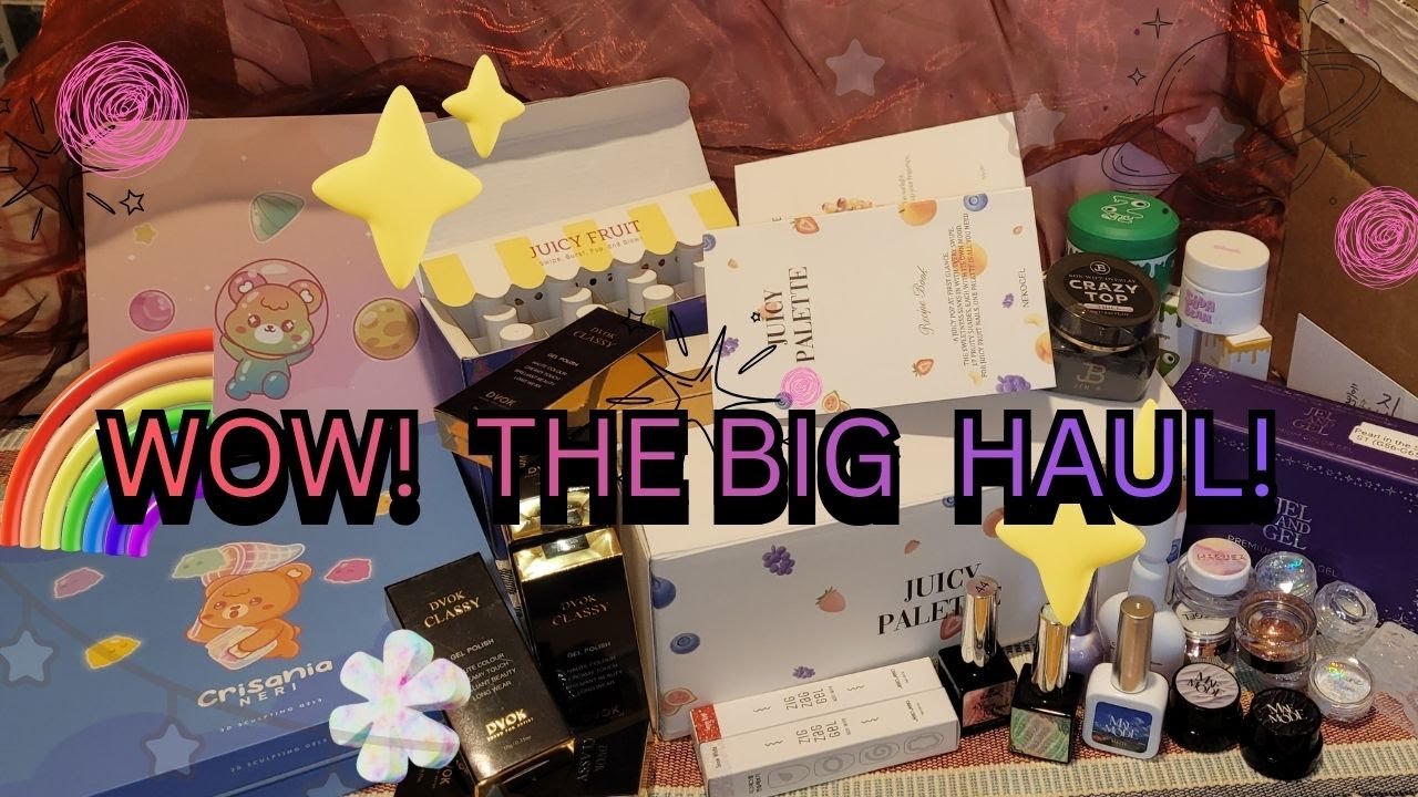 The Big Haul!  So Many Korean Gel Polishes & Nail Art  Products 🌟 All My Wish List Items & More!
