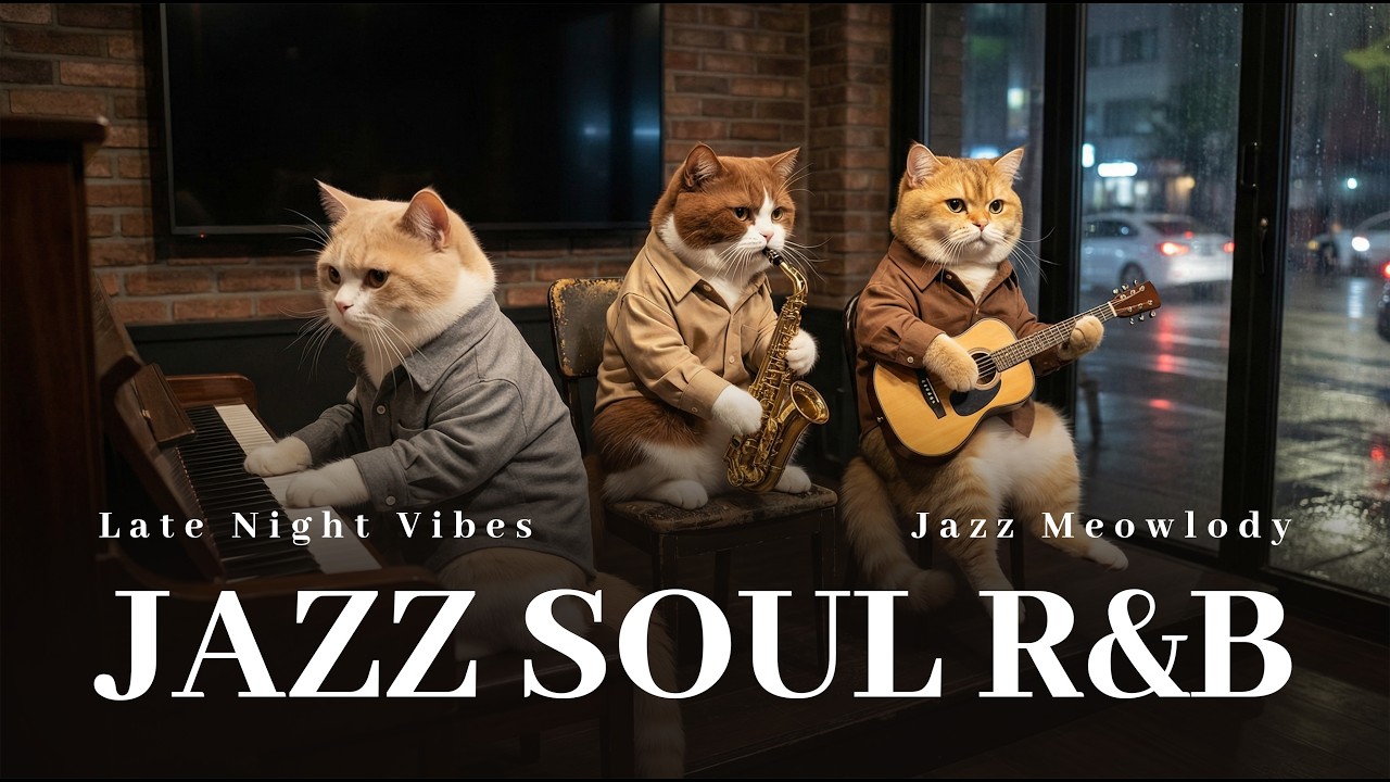 Late Night Jazz Soul R&B for Deep Relaxation & Peaceful Sleep | Jazz Meowlody