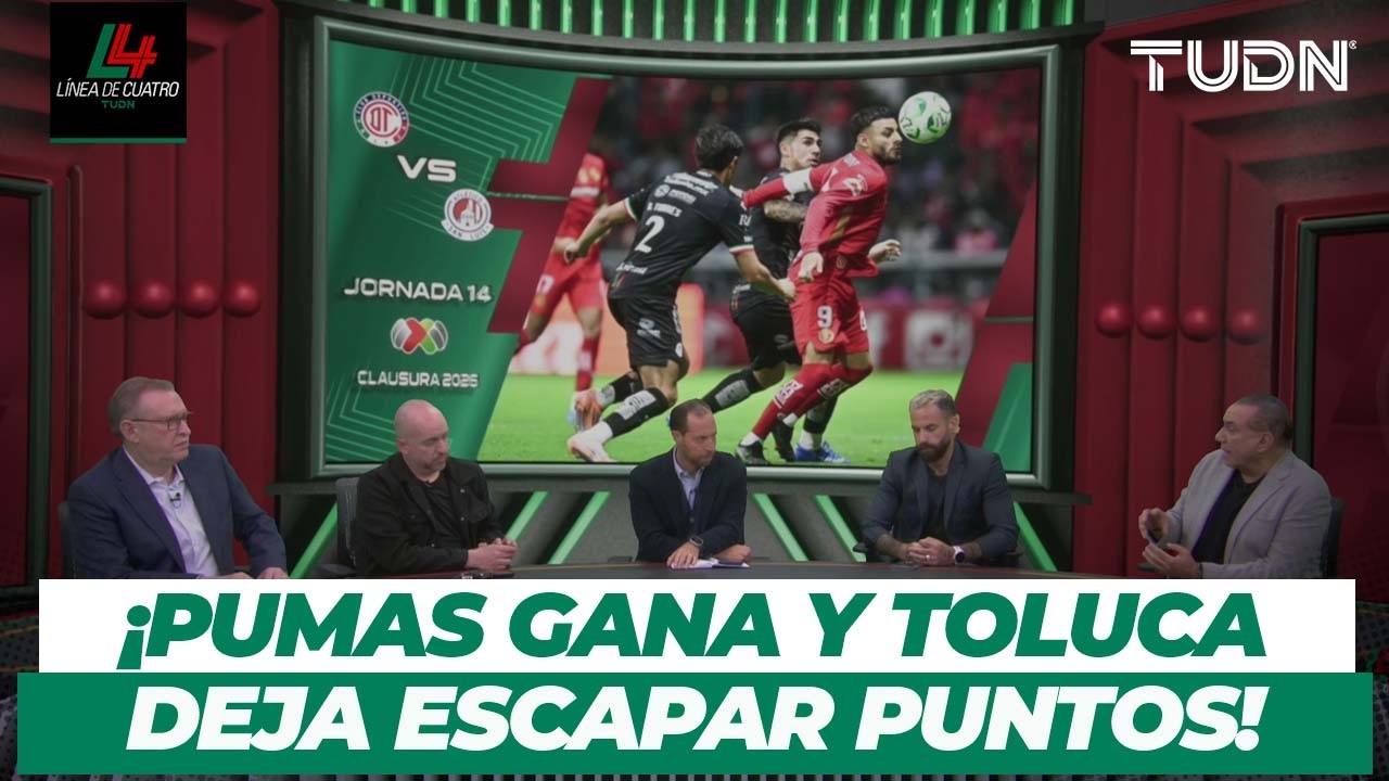 &iexcl;LO QUE DEJA LA JORNADA 14! Pumas gusta y Toluca no puede con San Luis | Resumen L&iacute;nea de 4