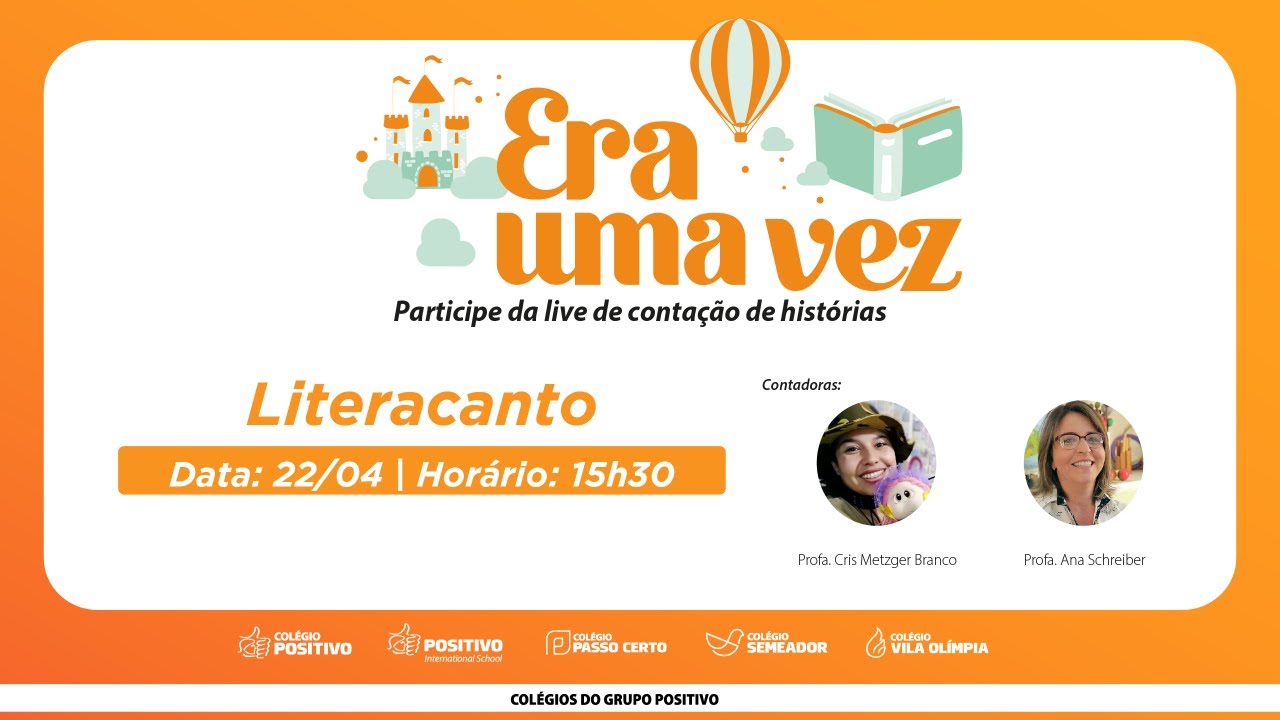 Era uma vez: Literacanto | Live completa