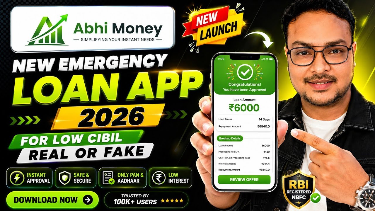 New Loan App for Low Cibil | How to Get Loan with Low Cibil Score | AbhiMoney Review - Real or fake?