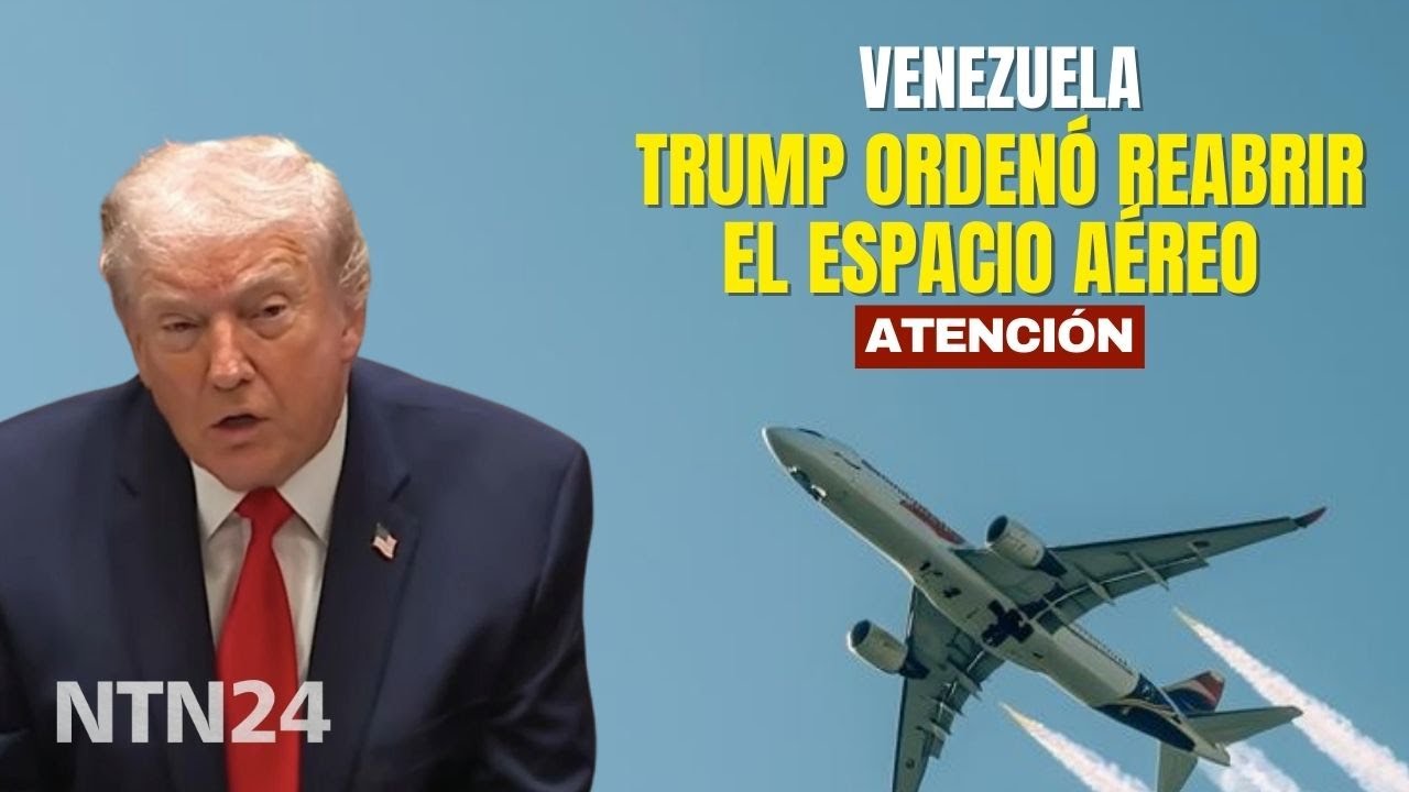 Trump anunció la reapertura del espacio aéreo de Venezuela y confirmó que habló con Delcy Rodríguez