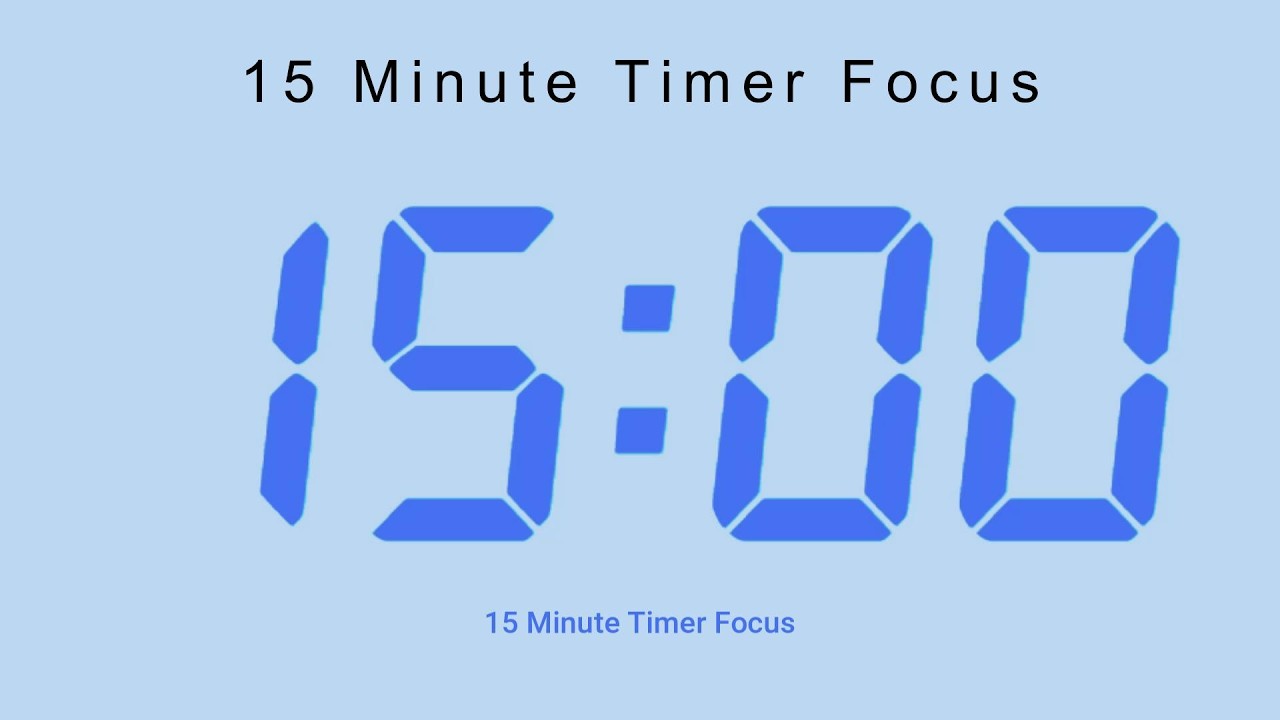 15 Minute Timer Focus