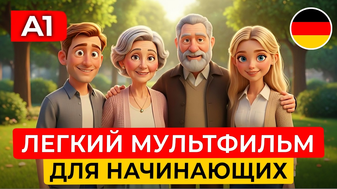 Семья важнее всего?! | Простой мультфильм на немецком языке для начинающих