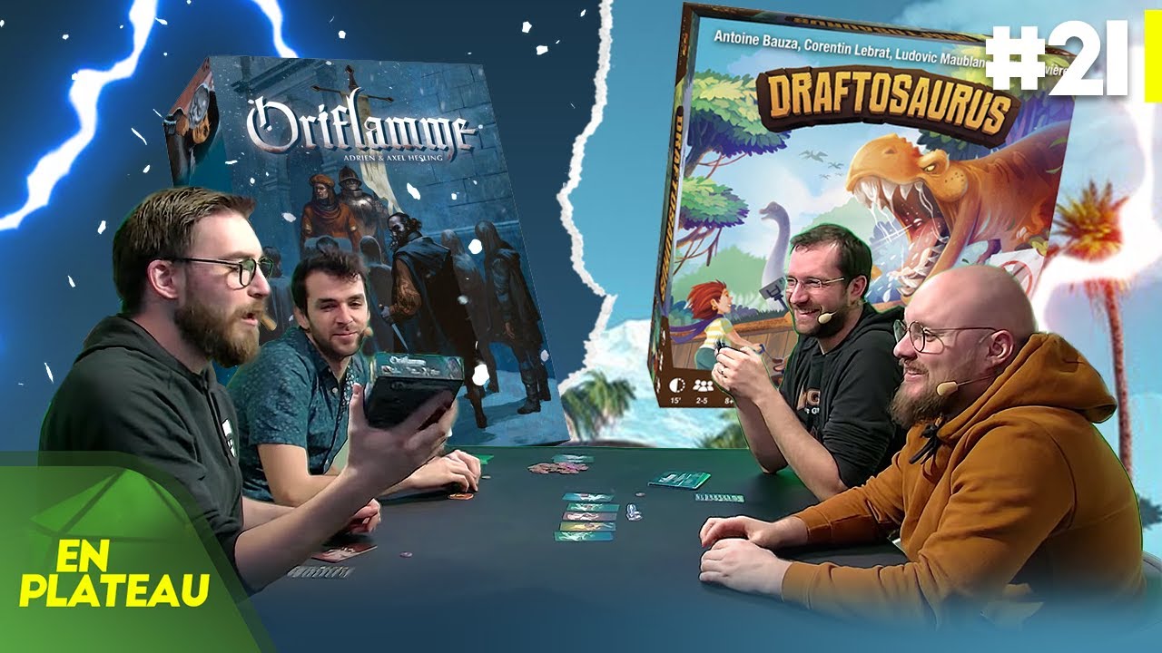 Découverte de 2 jeux nommés aux As d'Or (Oriflamme et Draftosaurus) | En Plateau #21