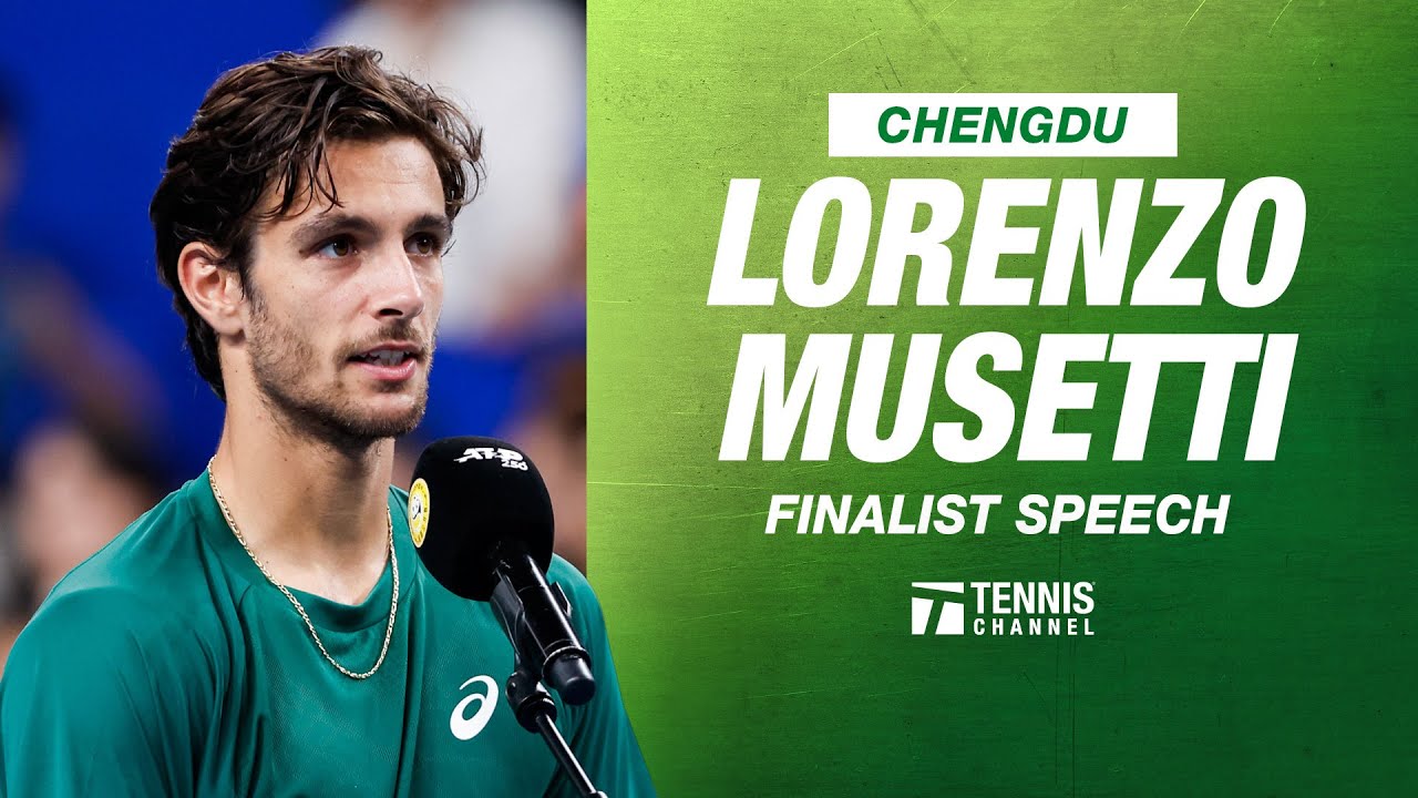 Lorenzo Musetti Finalist Speech | 2025 Chengdu