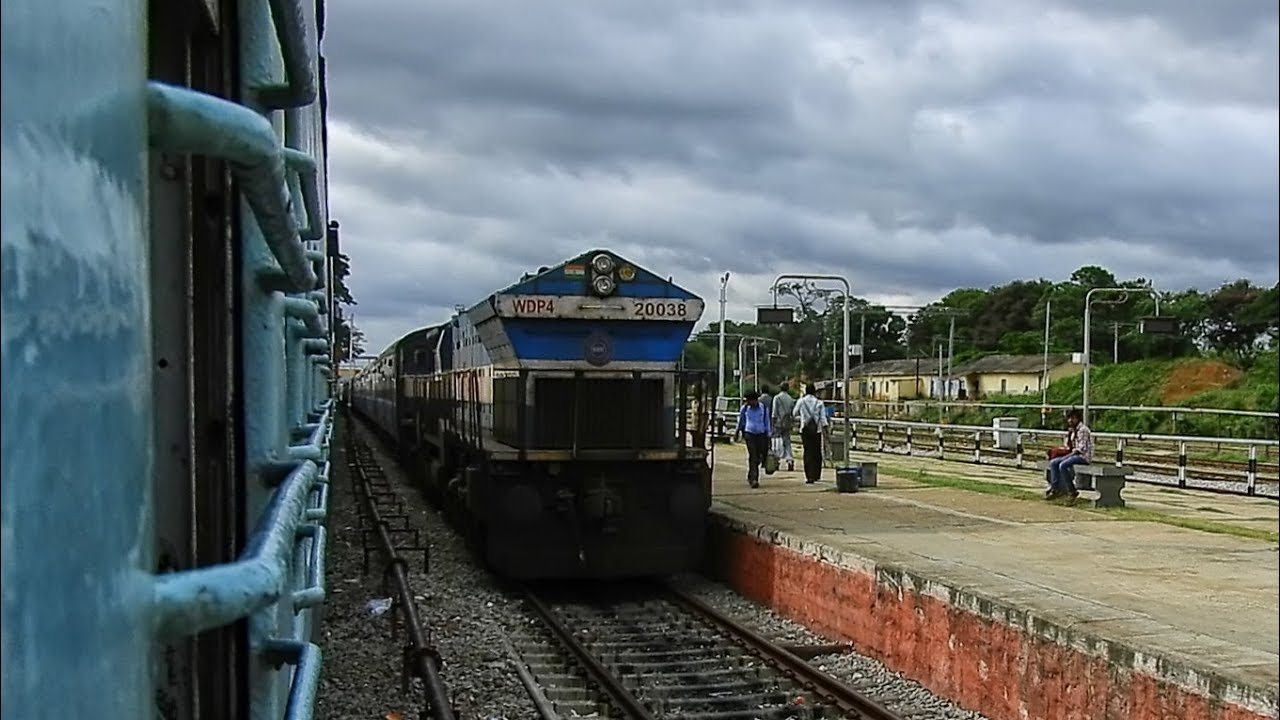 Lovely engine sounds | WDP4 20038 with 12079 Janshatabdi Express
