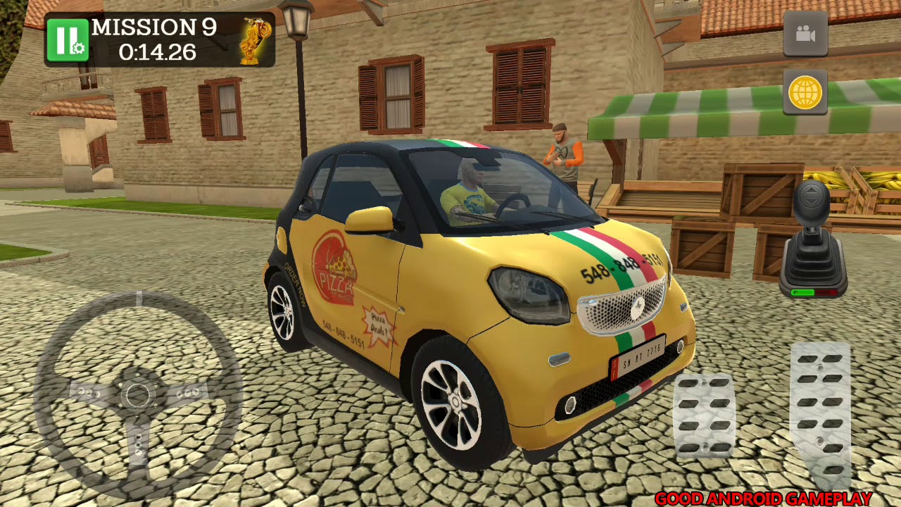 Pizza Delivery: Driving Simulator - NEW SMART Car Unlocked Android GamePlay FHD