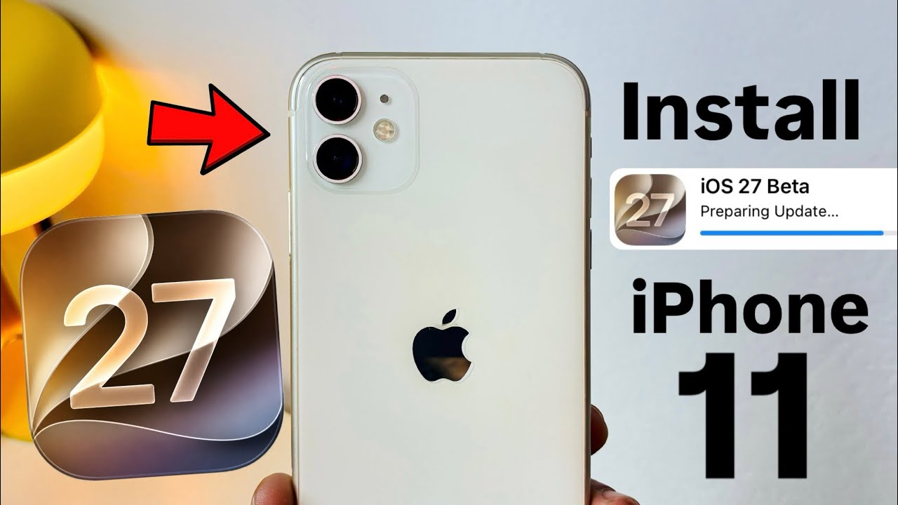 How to Get & Install iOS 27 Beta in iPhone 11 - iOS 27 Beta Download install in iPhone 11