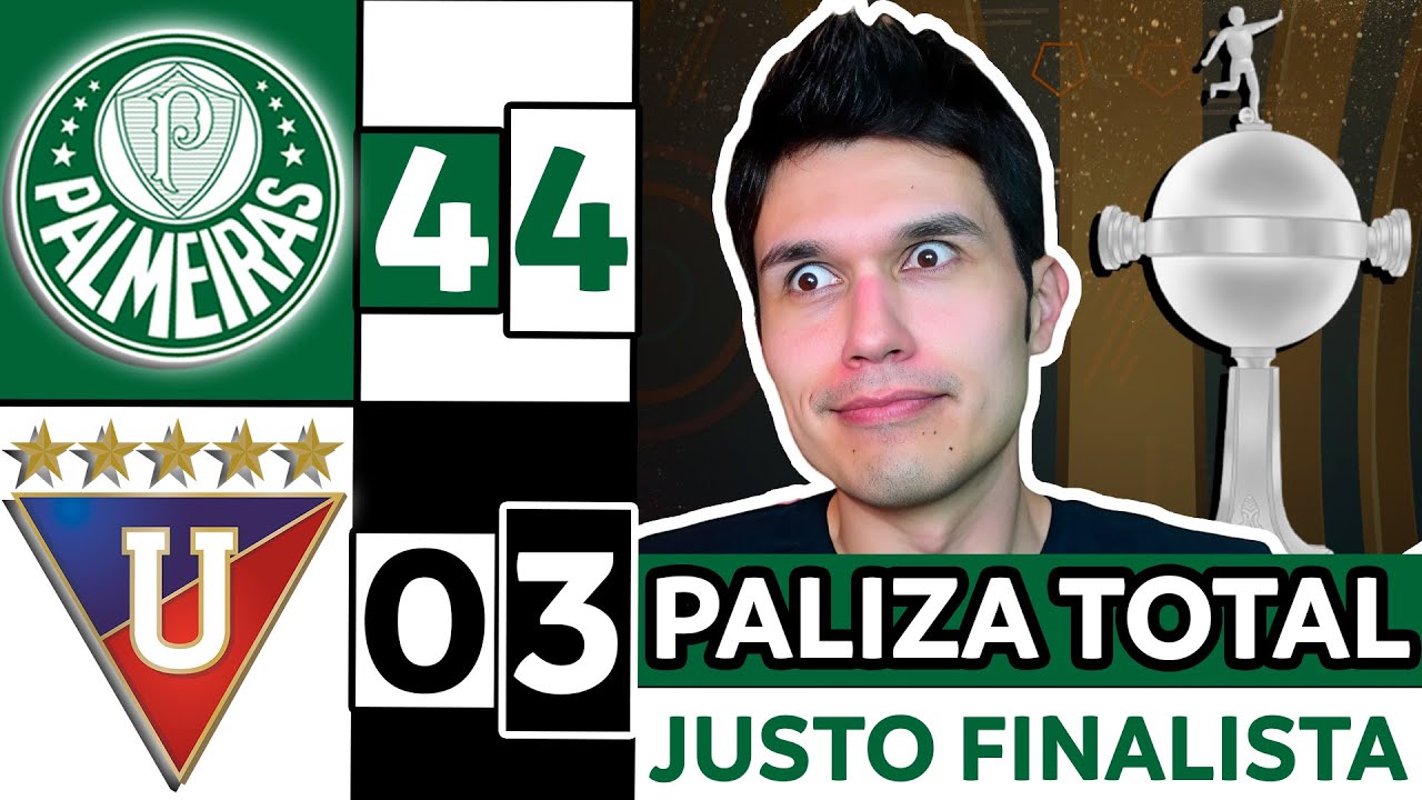 PALMEIRAS 4 LIGA DE QUITO 0 (GLOBAL 4-3)⚡SEMIFINAL VUELTA COPA LIBERTADORES 2025🔥&Eacute;PICA y PECHEADA