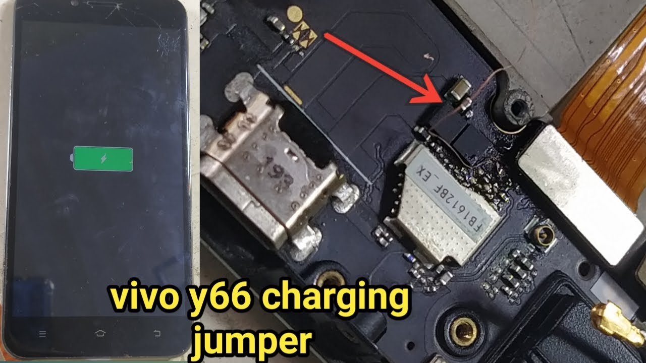 vivo y66 charging problem||vivo 1609 charging problem