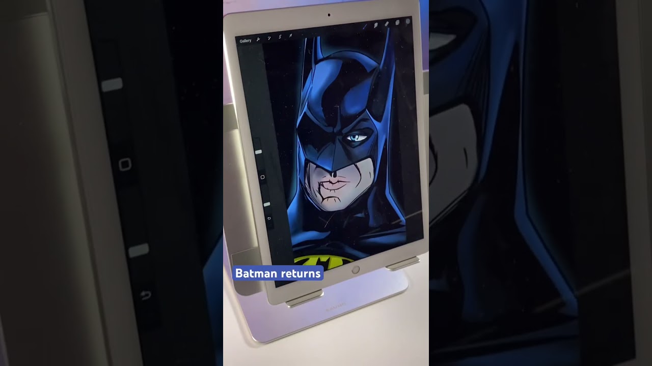 Before and after of Batman 89 #batman #shorts #drawing #dc