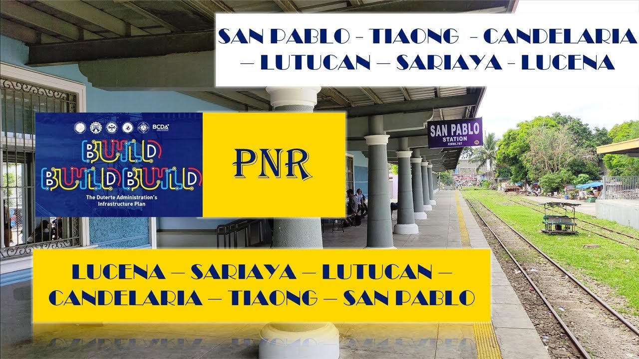 PNR San Pablo - Lucena Complete Timing and Fares per Station