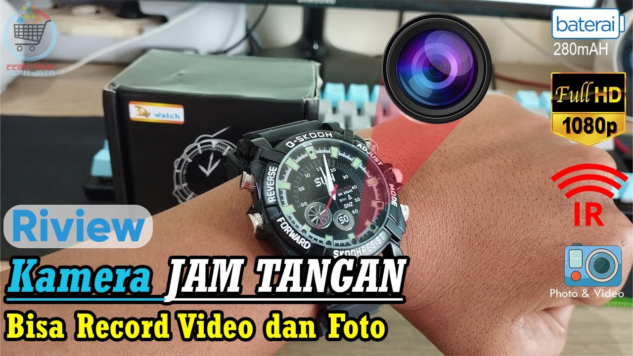 Review Unboxing dan Tutorial Penggunaan Spycam Kamera Jam Tangan C-SkooH Bisa Merekam Video dan Foto