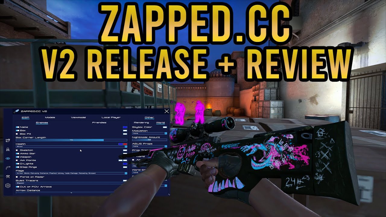 CS:GO HACK | ZAPPED.CC V2 RELEASE + REVIEW | AMAZING FEATURES