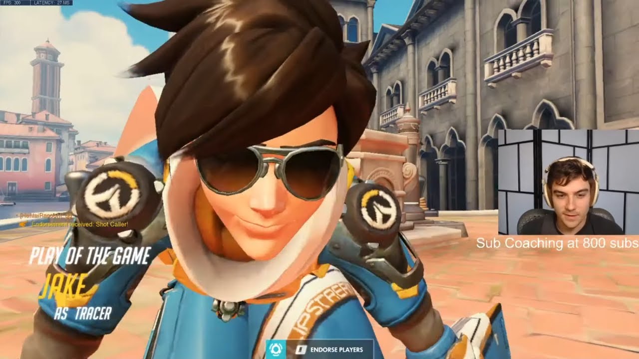 TOP 500 TRACER GAMEPLAY - JAKE! POTG! [ OVERWATCH SEASON 24 TOP 500 ]