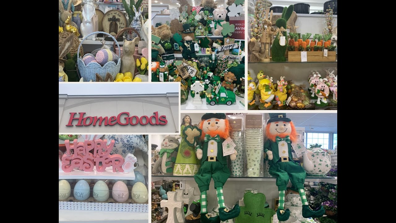 Hunting for Bunnies and Leprechauns at HomeGoods!#Homegoods #seasonal #shopwithme