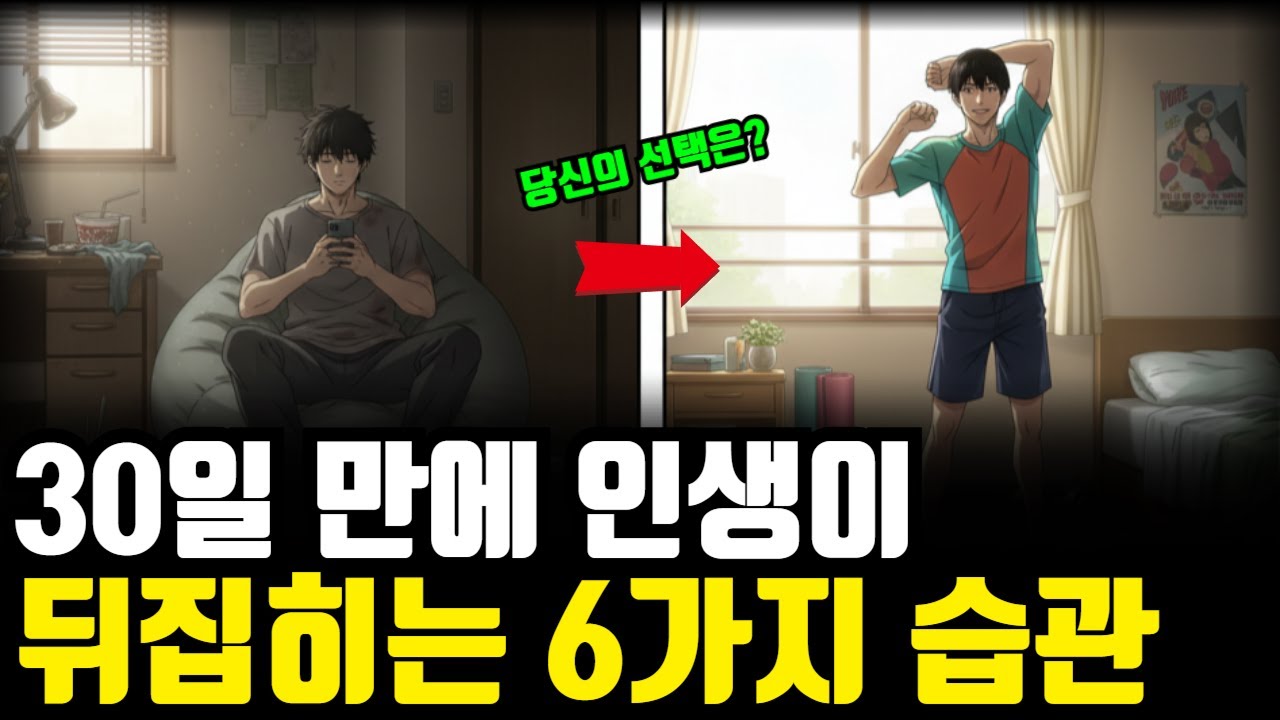 30일 만에 인생이 통째로 바뀌는 6가지 습관