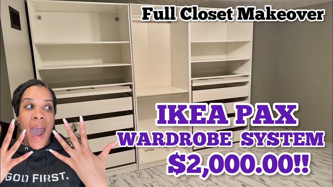 IKEA Pax Wardrobe System| Closet Organization 2024|4K Home Improvement