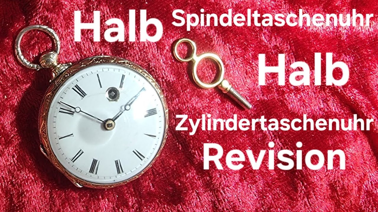 Werkstattvideo - Halb Spindeltaschenuhr Halb Zylindertaschenuhr Revision - French Fusee Pocket Watch